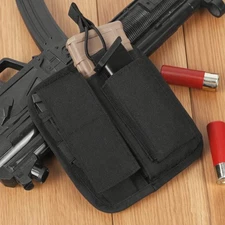 Tactical Molle Sheath Flashlight Holster Pistol Magazine Pouch Radio Holder Bag