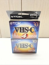 TDK TC-30HG VHS-C HG Ultimate 30 Camcorder Video Tape 4 Pack NEW Sealed