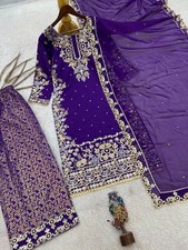 Salwar Kameez Pakistani Indian Wedding Party Wear Dress Bollywood Suit Sharara