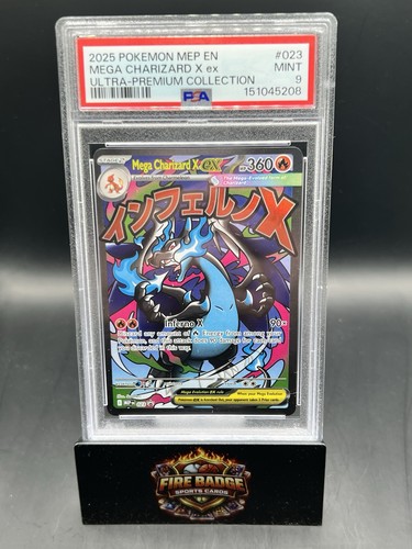 2025 Pokemon MEP EN Ultra Premium UPC #023 Mega Charizard X ex PSA 9 MINT