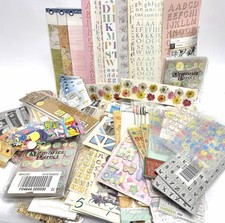 Variety Lot 200 Sheets Vintage Scrapbooking Stckrs Anna Griffin BasicGrey K Cco