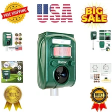 2025 Upgraded Solar Animal Repellent, Cat Repellent Outdoor, Squirrel Repelle...