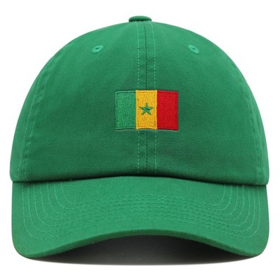 JPAK Flag of Senegal Premium Dad Hat Soft Cotton Breathable Patriotic Travel