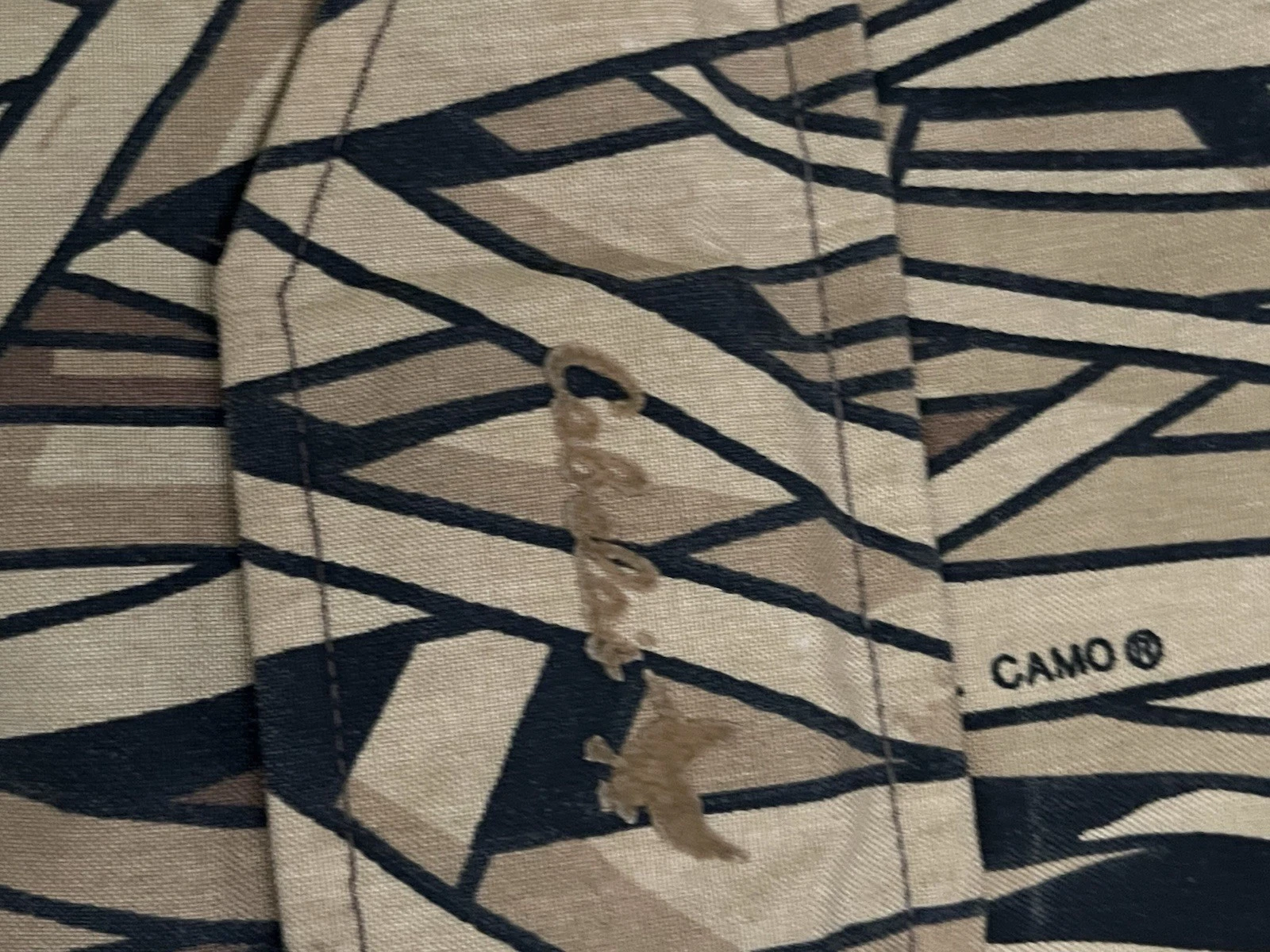 Vintage Cabela's Jacket Mens 3XL Brown Cat Tail Camo Hooded Hunting Parka USA - product detail image 7