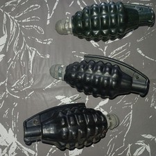 3 Vtg Toy Cap Grenades Pineapple