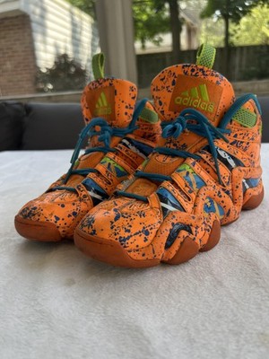 Adidas Crazy 8 All Star Mens Size 8 - Orange Blue Paint Splatter