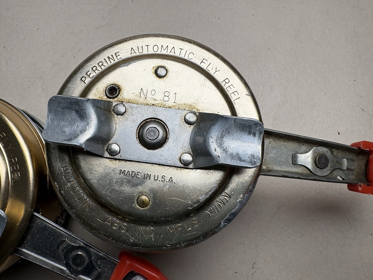 2 Vintage Perrine Automatic Fly Reels-No. 51 and No. 81 | eBay