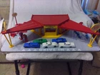 Sears Service Center by Marx Toys, used, complete? No box. Disassembled for ship