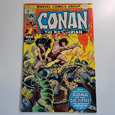 Conan the Barbarian #59 Marvel Comics (Feb 1976) 5.5 Fine- Origin of Belit
