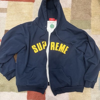 Supreme Arc Thermal Zip Up Hooded Sweatshirt navy #supreme | eBay