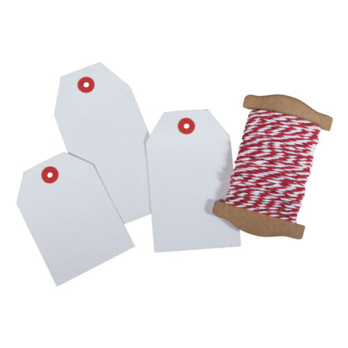 Kit Etiquetas Y Cordón Surtidos Rojo Y Blanco