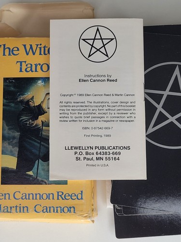 The Witches Tarot Cards Ellen Cannon Reed First Printing 1989 COMPLETE Rare EUC - Picture 4 of 14