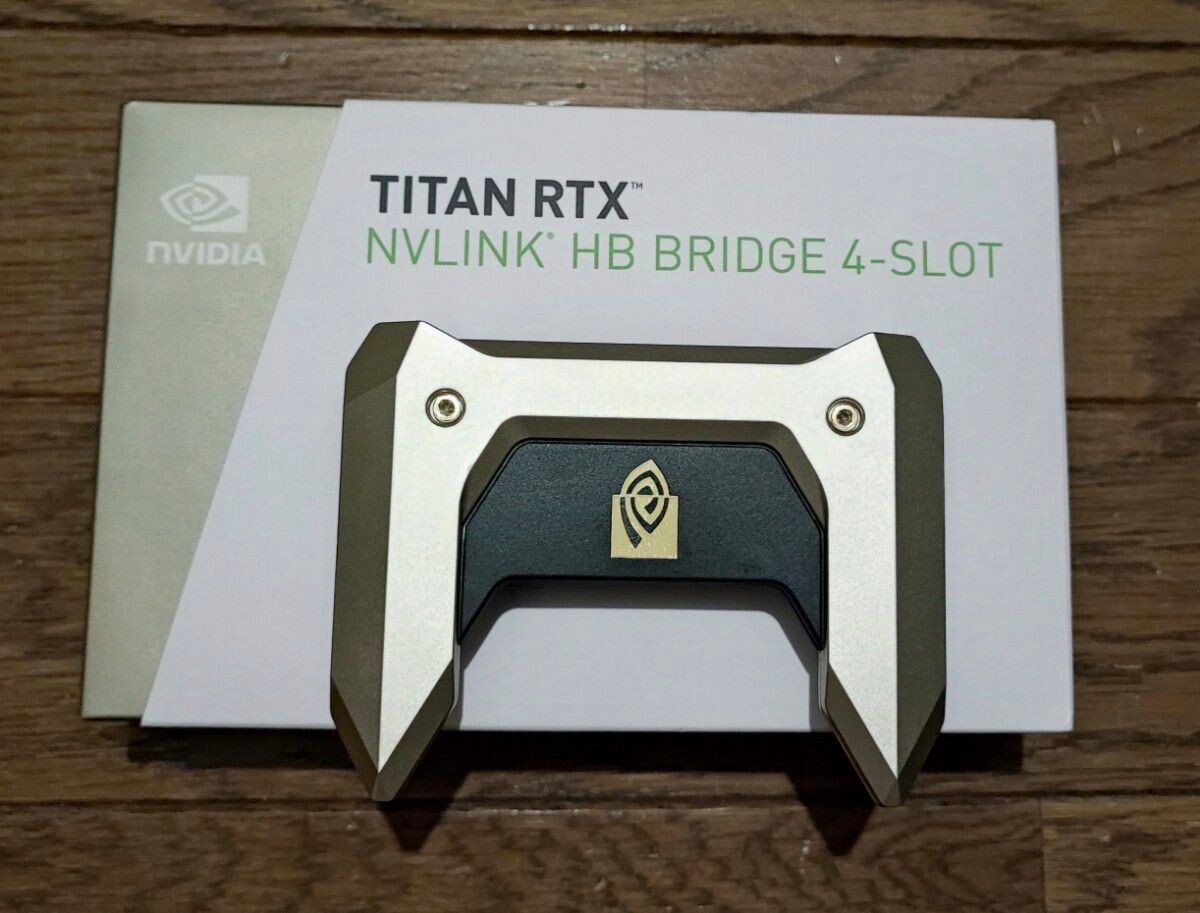 Nvidia Titan RTX NVLink HB Bridge 4-Slot Used | eBay Nvidia Titan RTX NVLink HB Bridge 4-Slot Used | eBay