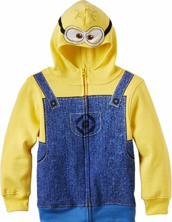Despicable Me Minion Dave 5-6 7 8 Sweatshirt Jacket Hoodie Despicable Me Minion Dave 5-6 7 8 Sweatshirt Jacket Hoodie