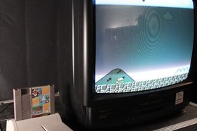 Nintendo Super Mario Bros Duck Hunt World Class Track Meet NES vintage game 1990