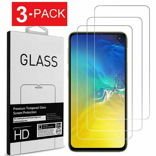 Pack de 3 pour Samsung Galaxy S10e Premium film de protection d'écran en verre trempé réel - Photo 1 sur 7