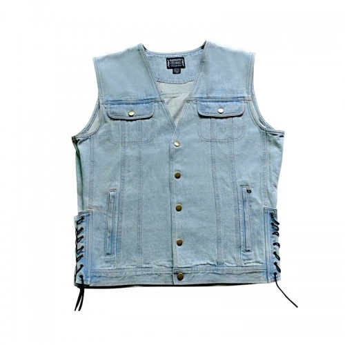 Blue Denim Motorcycle Vests - product listing photo