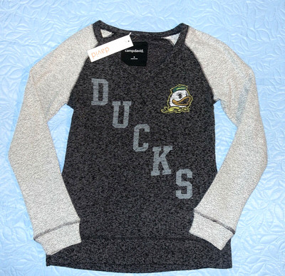 NEW Oregon Ducks Womens Size Small Casual Long Sleeve Shirt By Camp David NWT