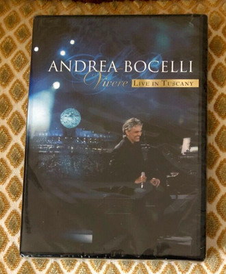 NEW Sealed ANDREA BOCELLI VIVERE LIVE IN TUSCANY DVD+CD Set