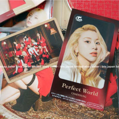 TWICE Chaeyoung Perfect World Official ONCE ver. + IC sticker +