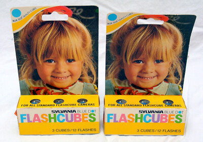 Vintage 1970s Sylvania Flip Flash Super 10 Flash Cube Stick In Original - Foto 9