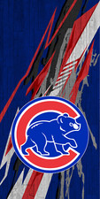 One Chicago Cubs Cornhole Board Wrap