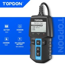 Topdon Bt100 Car Battery Tester 24v 12v Load Tester Charging System Analyzer