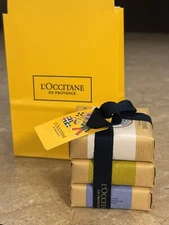 L'occitane en Provence Trio Soaps Verbena / lavender / Shea Milk 3X3.5 oz Sealed