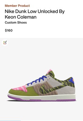 Size 5.5- Nike Dunk Low Custom