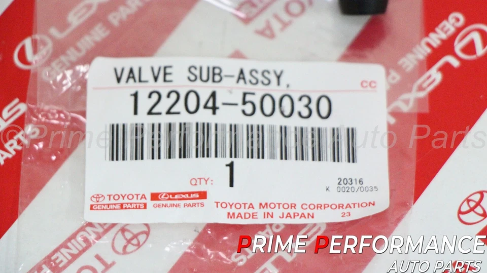 Toyota Land Cruiser Tundra Sequoia Lexus LX470 GS430 SC430 PCV Valve 12204-50030 - Image 3 of 4