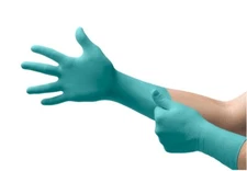 (450) ANSELL Microflex N89 Nitrile Exam Gloves Ext Cuff - Medium Green N892