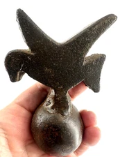 Jan Barboglio BIRD SIGNED 4" SOLID CAST IRON 🌹Forged HIGH QUALITY Paperweight