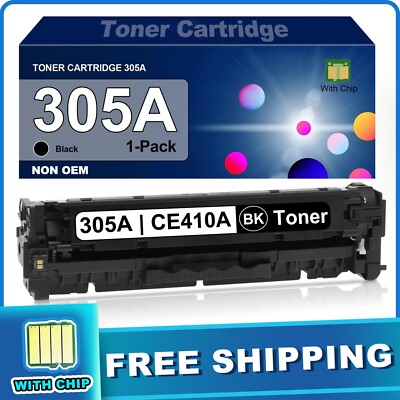 FADSOON  305A Black Toner with Chip for HP LJ Pro M451 LJ 300 M475 LJ Pro M375