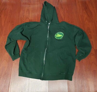 DC Comics Green arrow Hoodie Full Zipper Vintage XL 46-48