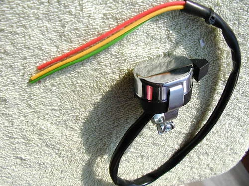 chrome INDICATOR SWITCH flasher turn signal 7/8" HANDLEBARS BSA Triumph AJS new