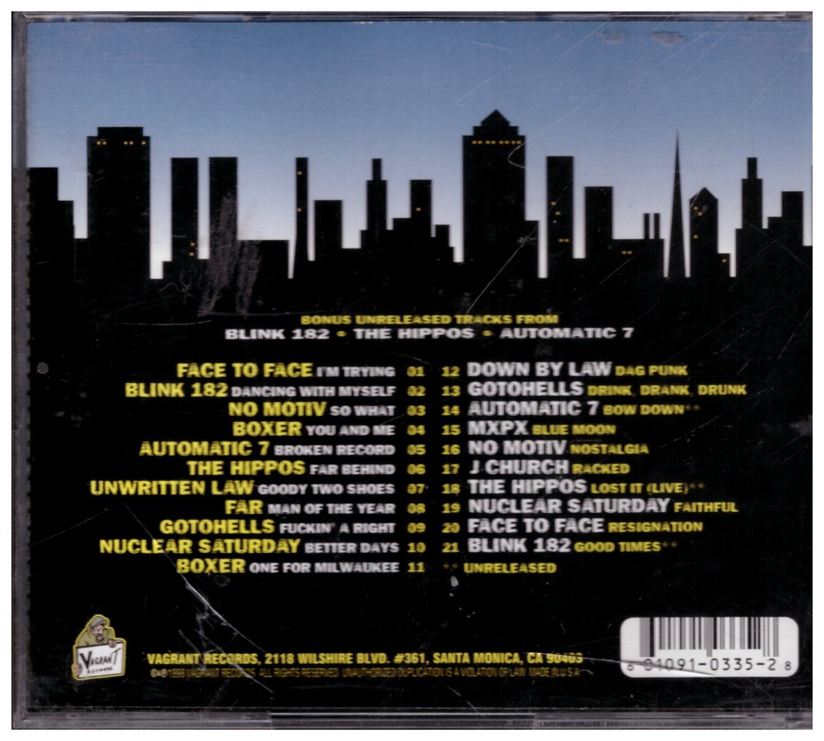 Five Years On the Streets -- Face To Face, Blink 182,MXPX Five Years On the Streets -- Face To Face, Blink 182,MXPX
