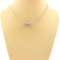 Steine Und MinéRaux. Halskette 1 Perle Achat Venen Drachen- 8 Mm. Kette IN Aci