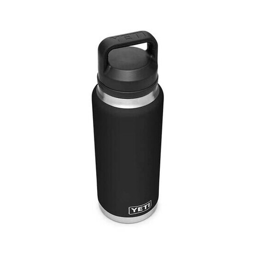 YETI Rambler Drink Bottle 36 oz (1065 ml) with Chug Cap - Black - Brand New - Picture 3 of 7