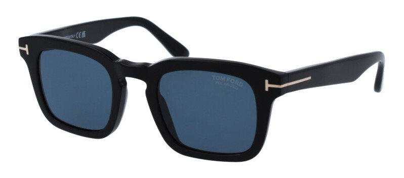 【希少】TOMFORD サングラス TF751 01V POLARIZED Tom Ford DAX 751 01V Shiny Black / Polarized Blue Sunglasses TF751