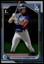 2024 Bowman Chrome #BCP-156 Alexander Albertus Chrome Prospects Dodgers
