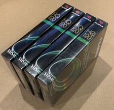 FujiFilm Fuji HQ120 VHS Blank Tapes Videotapes 6 Hours - 4 Tapes Sealed NEW