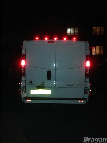 Dachträger hinten SCHWARZ + Multifunktions-LEDs für Mercedes Sprinter 2018+ Edelstahl - Bild 4 von 7