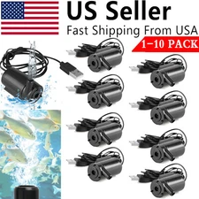 1-10x Mini Water Pump Mute Submersible USB 5V 1M Cable Garden Home Fountain Tool