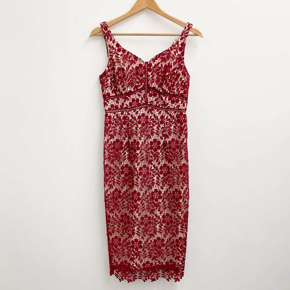 Lace overlay cocktail dress hot sale