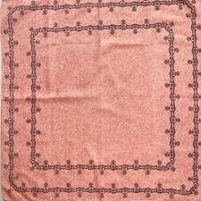 RARE Classic Vivienne Westwood Handkerchief / Scarf 50x50cm - Linked Orbs PINK