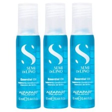 Lot of 3 Semi di Lino Sublime Essential Oil Hair Ampoules 13ml - Alfaparf Milano