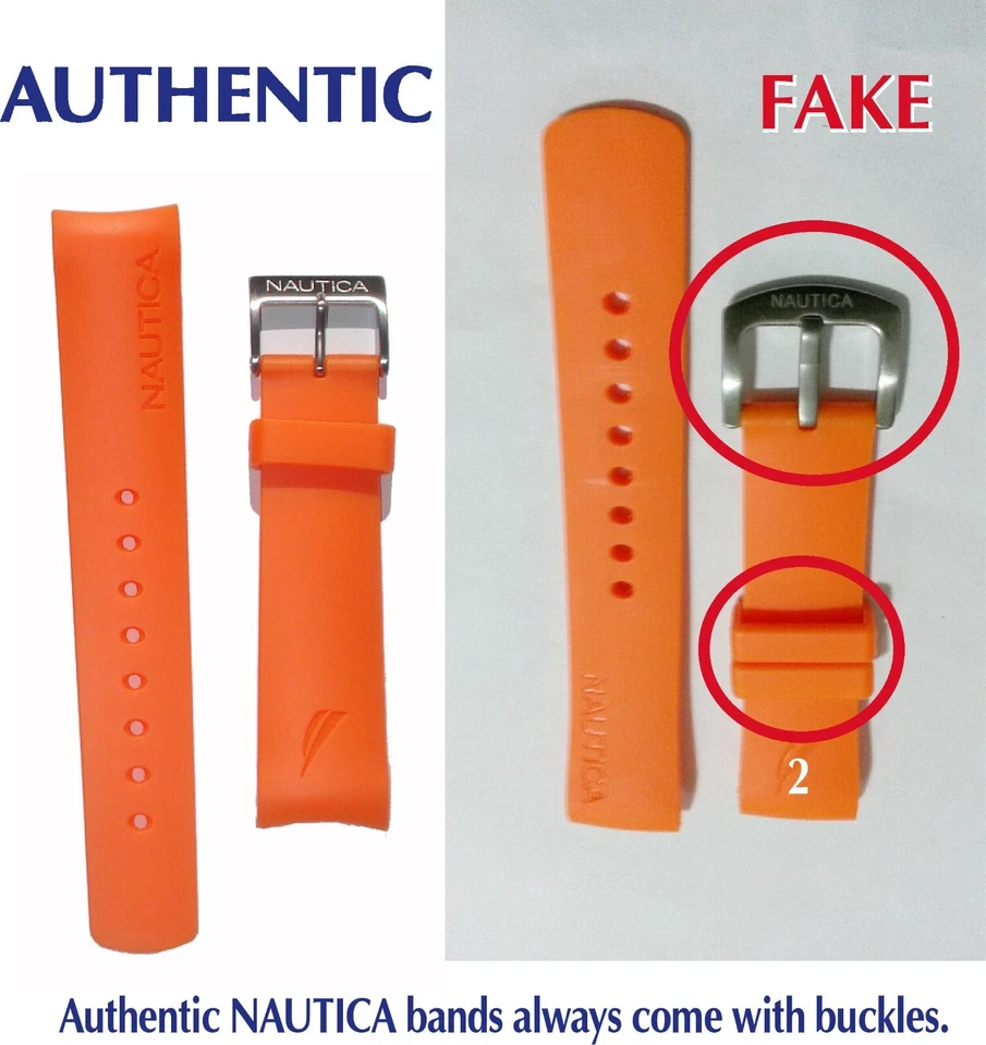 ORIGINAL AUTHENTIC Straps 22mm For Nautica Men’s NST Silicone Watch All Colors - Image 3 of 4