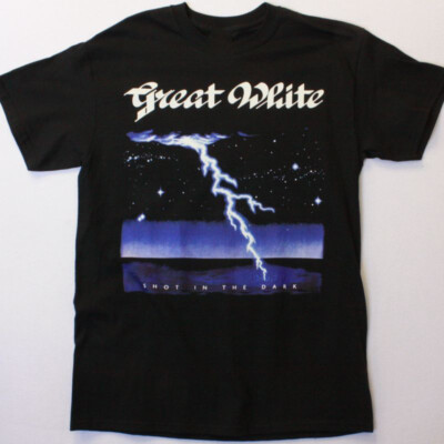 GREAT WHITE SHOT IN THE DARK Black Men S-234XL T-shirt E495