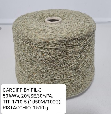 Garn Garn Lagerposten Rocche CARDIFF BY FIL-3 TWEED WOLLE/SEIDE 735g.