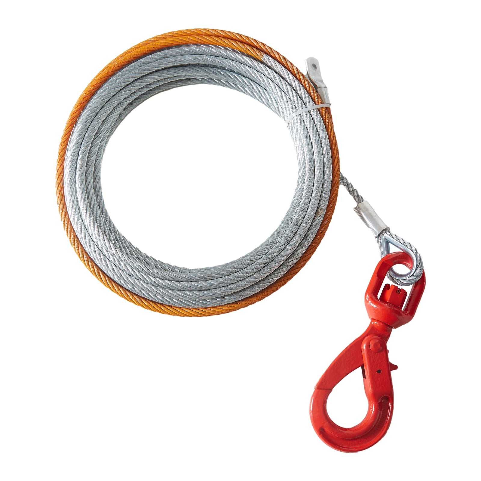 KFFKFF Winch Cable Steel Core Wire Rope 3/8" x 50' 15200 lbs,NEW